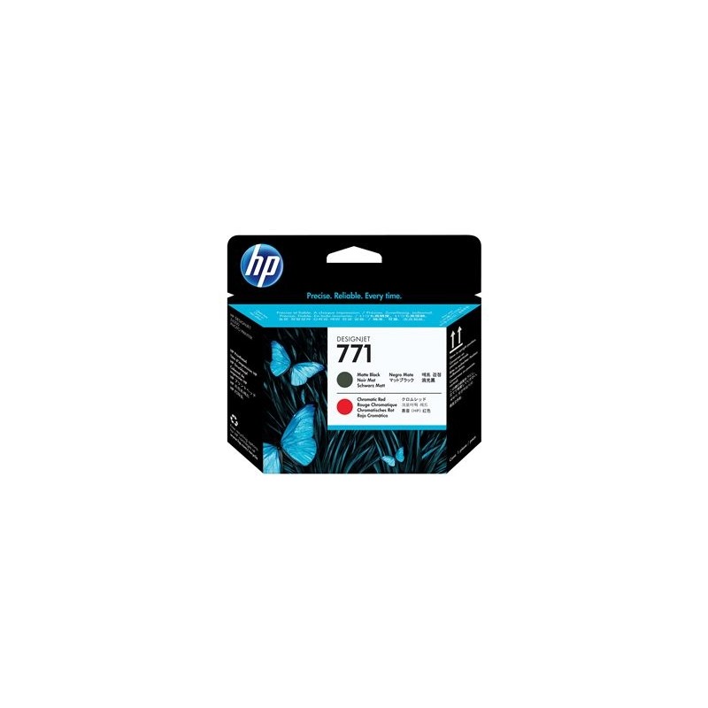 HP 771 original printhead matte black and chromatic red standard capacity 1-pack