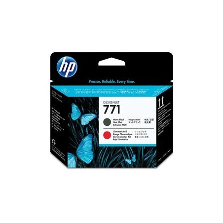 HP 771 original printhead matte black and chromatic red standard capacity 1-pack