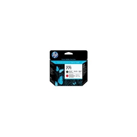 HP 771 original printhead matte black and chromatic red standard capacity 1-pack