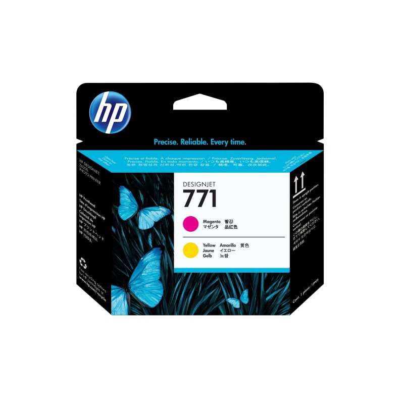 HP 771 original printhead magenta and yellow