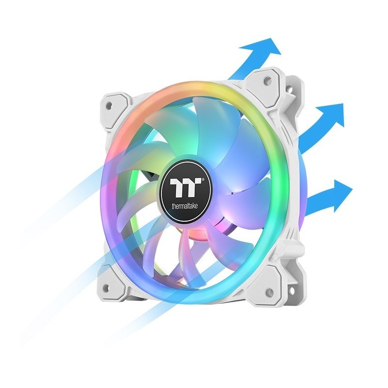 Wentylator SwaFan 12 RGB + kontroler + zamienne łopatki (reverse), snow Wentylator SwaFan 12 RGB + kontroler + zamienne łopatki (reverse), snow