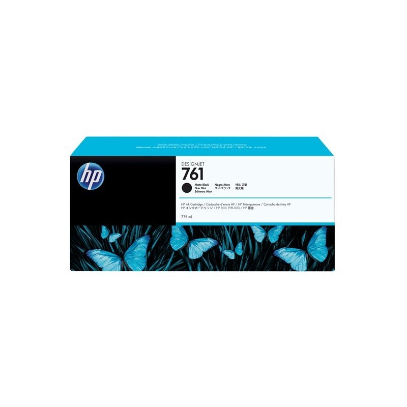 HP 761 original ink cartridge matte black standard capacity 775ml 1-pack