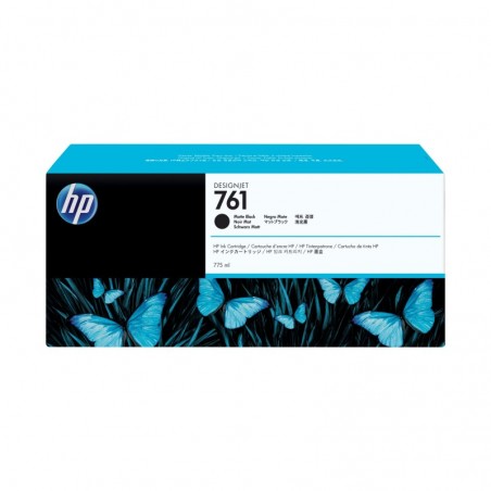 HP 761 original ink cartridge matte black standard capacity 775ml 1-pack