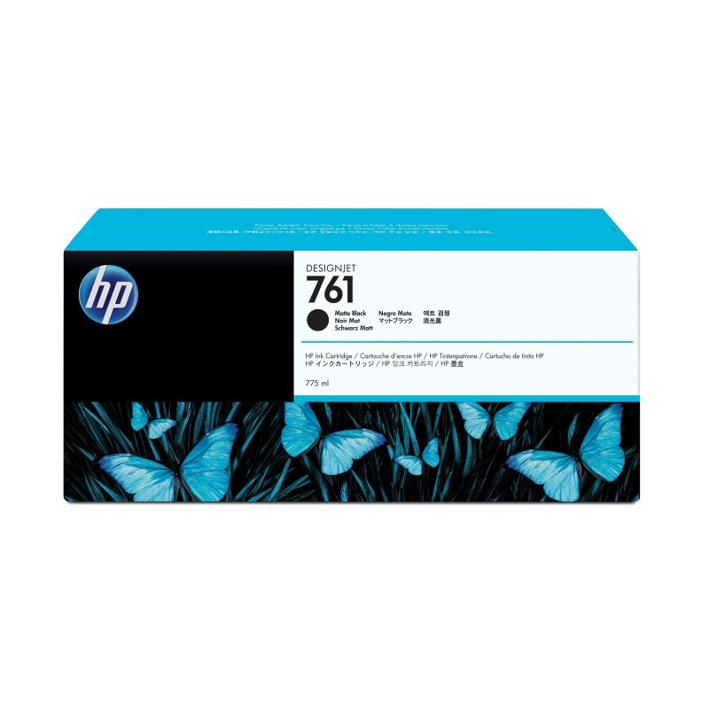 HP 761 original ink cartridge matte black standard capacity 775ml 1-pack