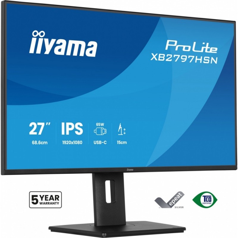 Monitor 27 cali XB2797HSN-B1 IPS,FHD,HAS150 ,350cd,1ms                HDMI, DP,USB-C DOCK 65W, 4xUSB HUB, RJ45