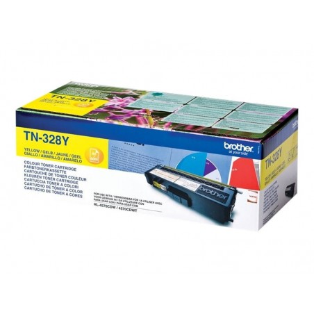 Brother Toner TN-328 Yellow 6K Brother Toner TN-328 Yellow 6K