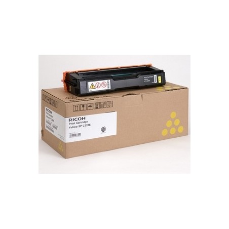 Ricoh Toner SPC220S 406055/406147 Yellow 2K 407643 Ricoh Toner SPC220S 406055/406147 Yellow 2K 407643