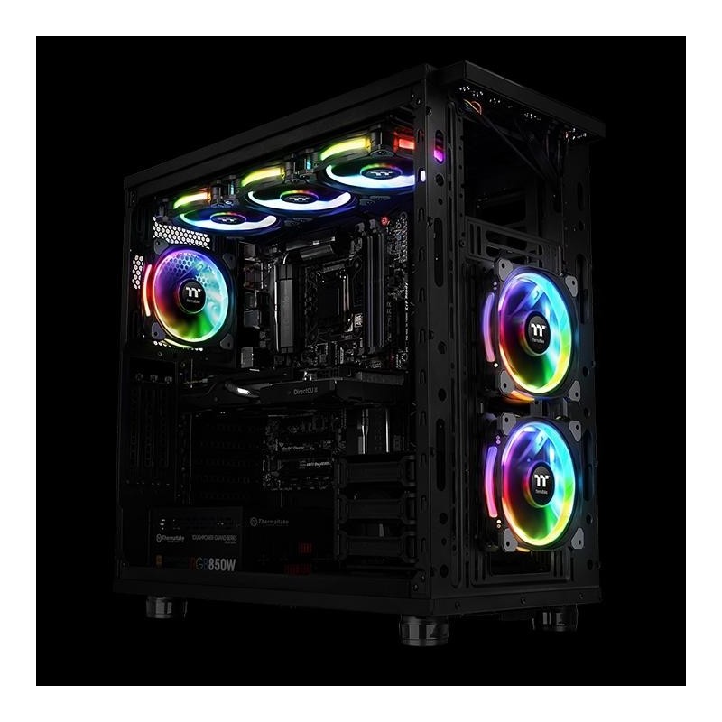 Riing 12 RGB Plus TT Premium Edition 5 Pack (5x120mm, 500-1500 RPM) 