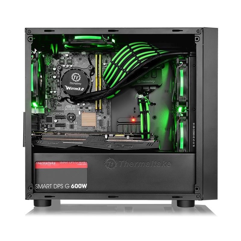 Versa H18 microATX USB3.0 Window - Black 