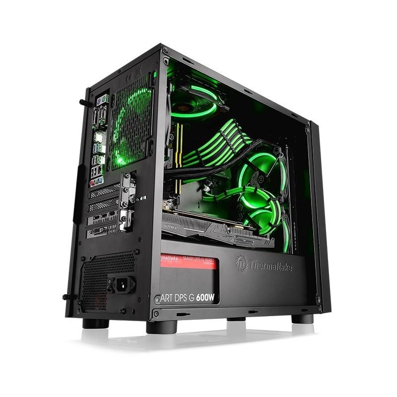 Versa H18 microATX USB3.0 Window - Black 