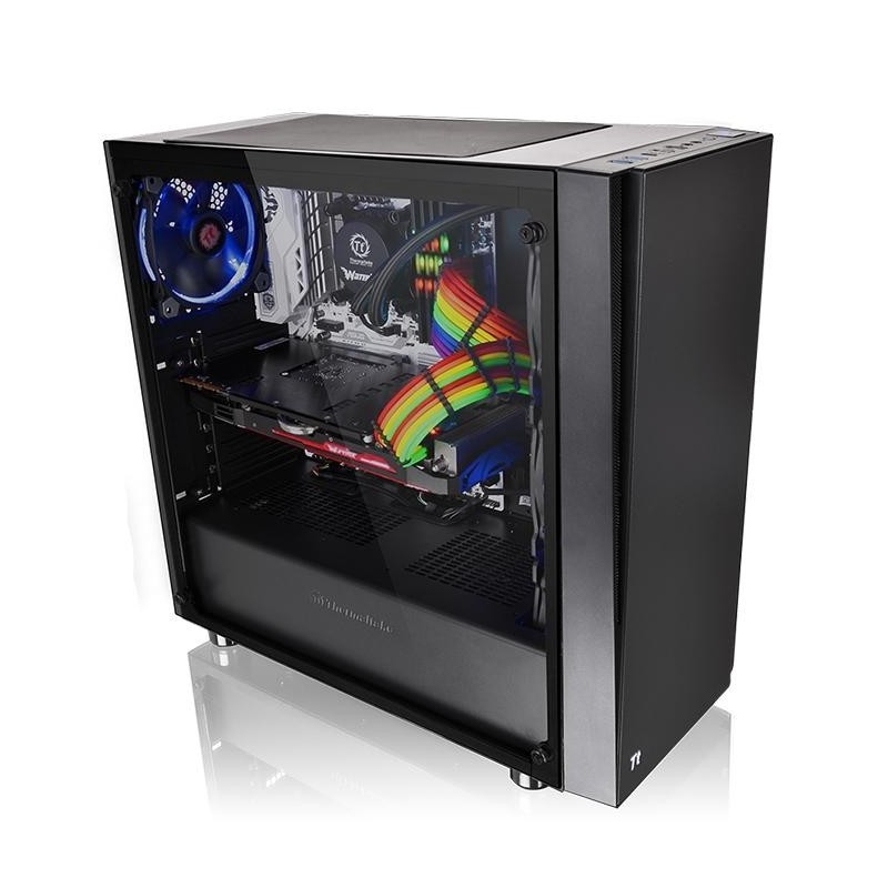 Versa J21 USB3.0 Tempered Glass - Black 