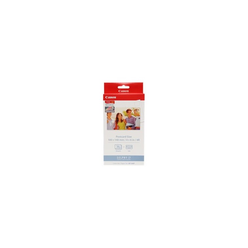 CANON KP-36IP Photo Paper 100x148mm 36sheet + color ink for Selphy CP Postcard Size