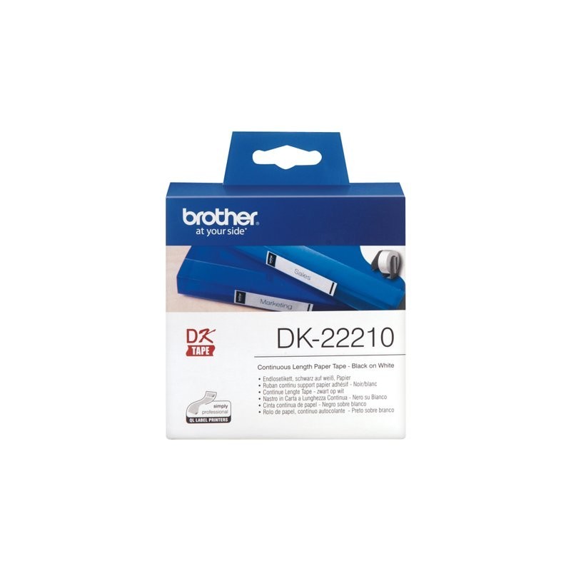 BROTHER DK22210 Tape Brother 29mm white QL-500A/QL-650TD/QL-1050/QL-1060N