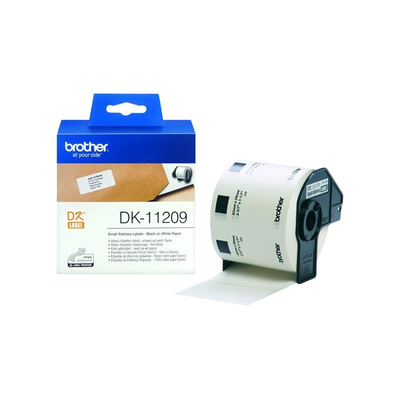 BROTHER DK11209 Taśma Brother SMALL ADDRESS LABEL 29MM X 62MM X 800