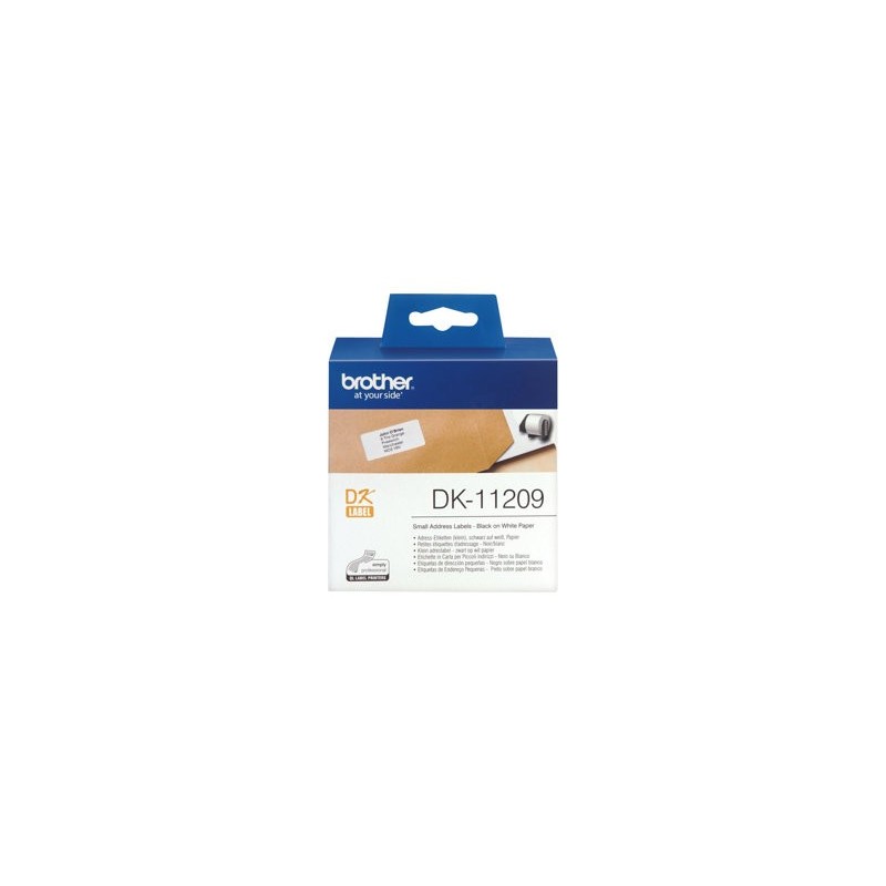 BROTHER DK11209 Taśma Brother SMALL ADDRESS LABEL 29MM X 62MM X 800