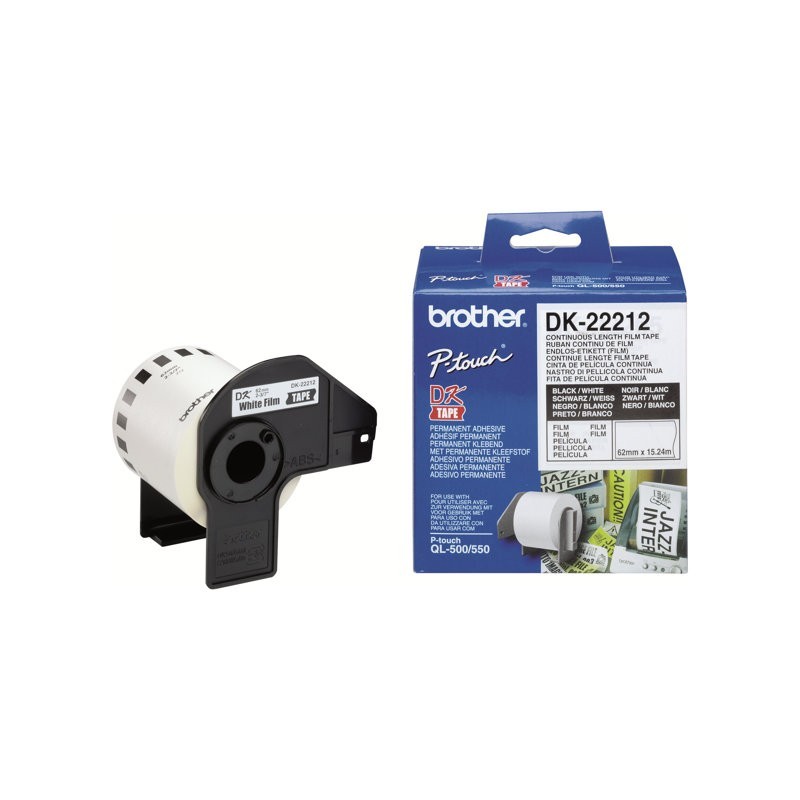 BROTHER DK22212 Taśma Brother Film White Film tape 62mm