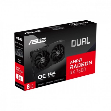 Karta graficzna Radeon RX 7600 V2 Dual OC 8GB GDDR6 128bit 3DP/HDMI Karta graficzna Radeon RX 7600 V2 Dual OC 8GB GDDR6 128bit 3DP/HDMI