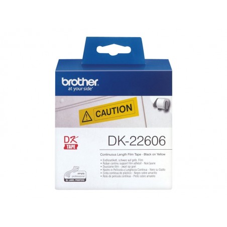 BROTHER DK22606 Taśma Brother Film Yellow Fim tape 62mm x 15.24 M