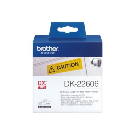 BROTHER DK22606 Taśma Brother Film Yellow Fim tape 62mm x 15.24 M