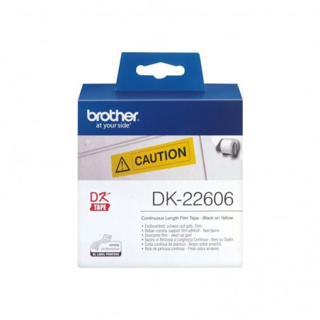 BROTHER DK22606 Taśma Brother Film Yellow Fim tape 62mm x 15.24 M