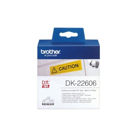 BROTHER DK22606 Taśma Brother Film Yellow Fim tape 62mm x 15.24 M