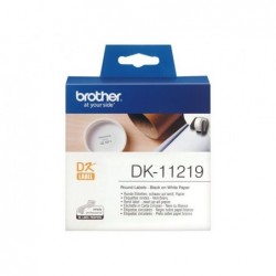 BROTHER DK11219 Taśma Brother ROUND PAPER 1 / 2 LABEL 12MM X 12MM X 1 200
