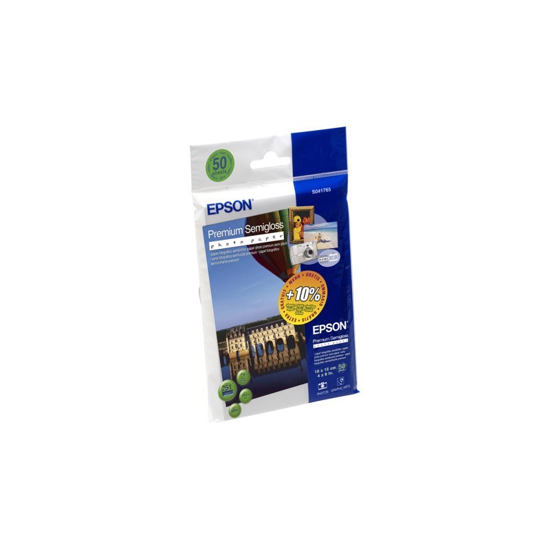 EPSON C13S041765 Papier Epson Premium Semigloss photo 251g 10x15 50ark