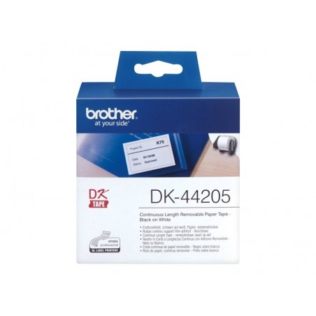 BROTHER DK44205 Brother szalagcimke, nem tapad, 62mm, feher