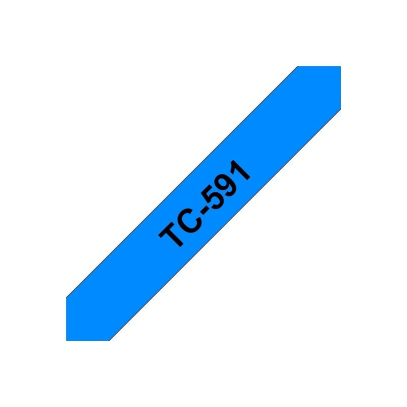 BROTHER TC591 Taśma Brother 9mm BLACK ON BLUE TAPE