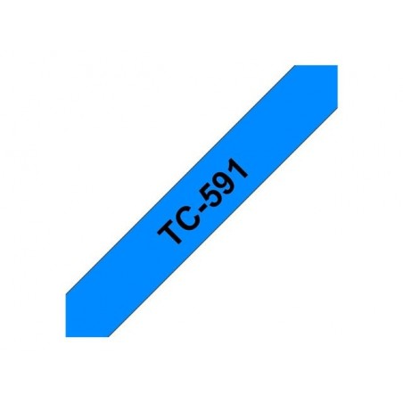 BROTHER TC591 Taśma Brother 9mm BLACK ON BLUE TAPE