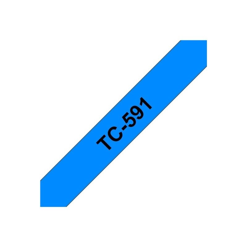 BROTHER TC591 Taśma Brother 9mm BLACK ON BLUE TAPE