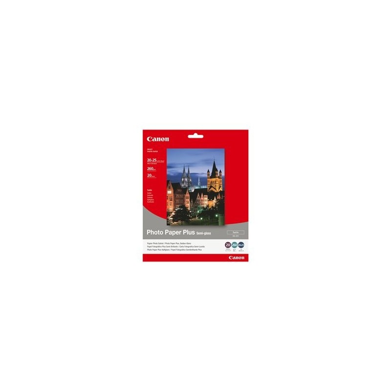 CANON 1686B018 Papier Canon SG201 Photo Paper Plus Semi-glossy 260g 20x25cm 20ark