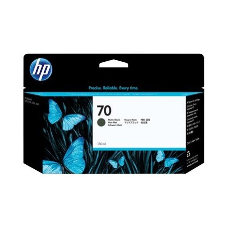 HP 70 original ink cartridge matte black standard capacity 130ml 1-pack with Vivera ink