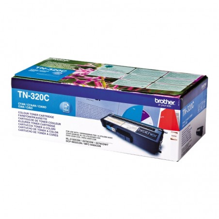 Brother Toner TN-320 Cyan 1,5K Brother Toner TN-320 Cyan 1,5K