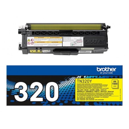 Brother Toner TN-320 Yellow 1,5K Brother Toner TN-320 Yellow 1,5K