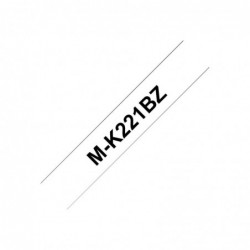 BROTHER P-Touch MK-221B black on white 9mm BROTHER P-Touch MK-221B black on white 9mm