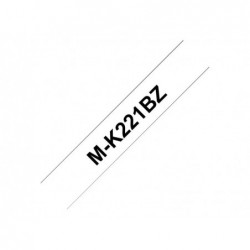 BROTHER P-Touch MK-221B black on white 9mm BROTHER P-Touch MK-221B black on white 9mm