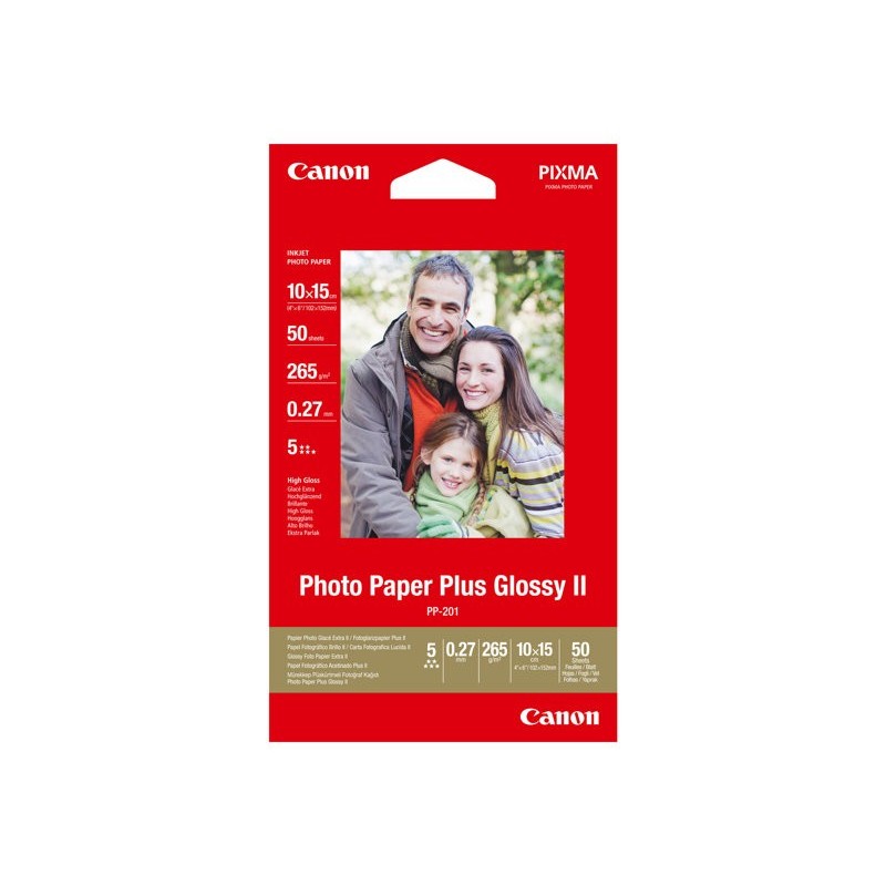 CANON 2311B003 Papier Canon PP201 Photo Glossy 260g 10x15cm 50ark