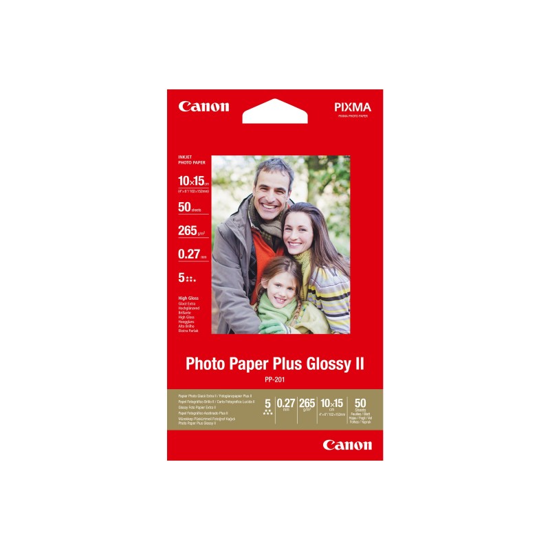 CANON 2311B003 Papier Canon PP201 Photo Glossy 260g 10x15cm 50ark