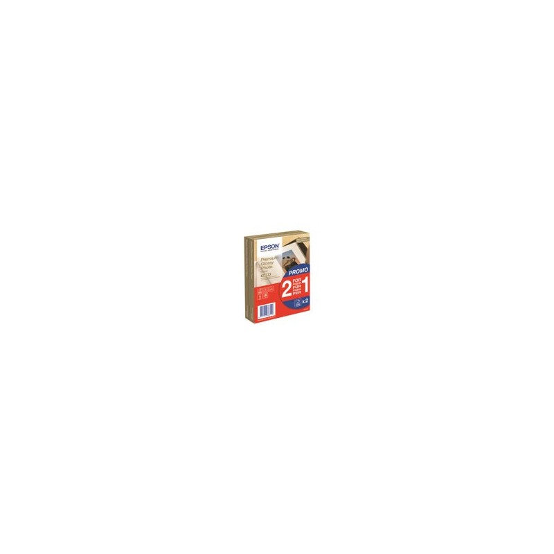 EPSON Premium glossy photo paper inkjet 255g/m2 100x150mm 2x40 sheets 1-pack BOGOF