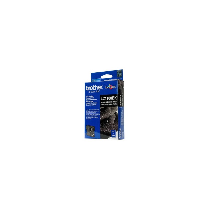 BROTHER LC1100BK Tusz Brother LC1100BK black 450str DCP395CN / DCP585CW / DCP6690CW