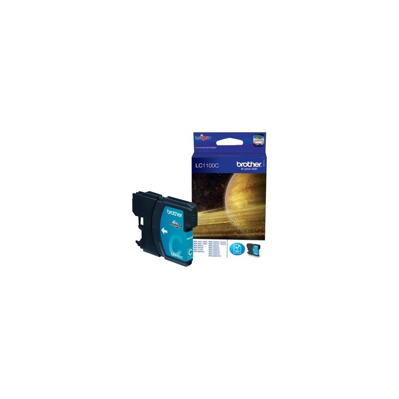 BROTHER LC1100C Tusz Brother LC1100C cyan 325str DCP395CN / DCP585CW / DCP6690CW