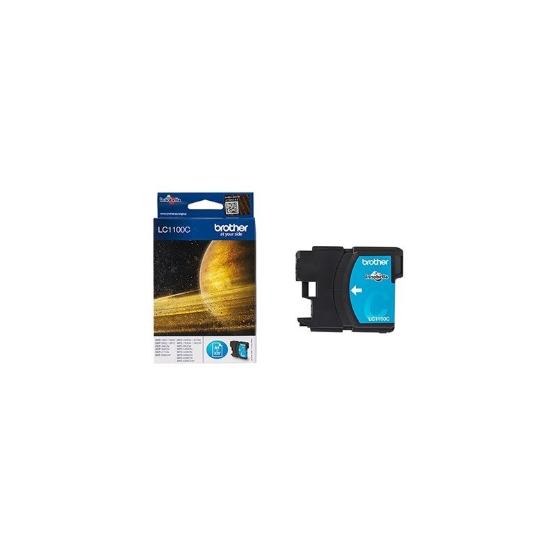 BROTHER LC1100C Tusz Brother LC1100C cyan 325str DCP395CN / DCP585CW / DCP6690CW