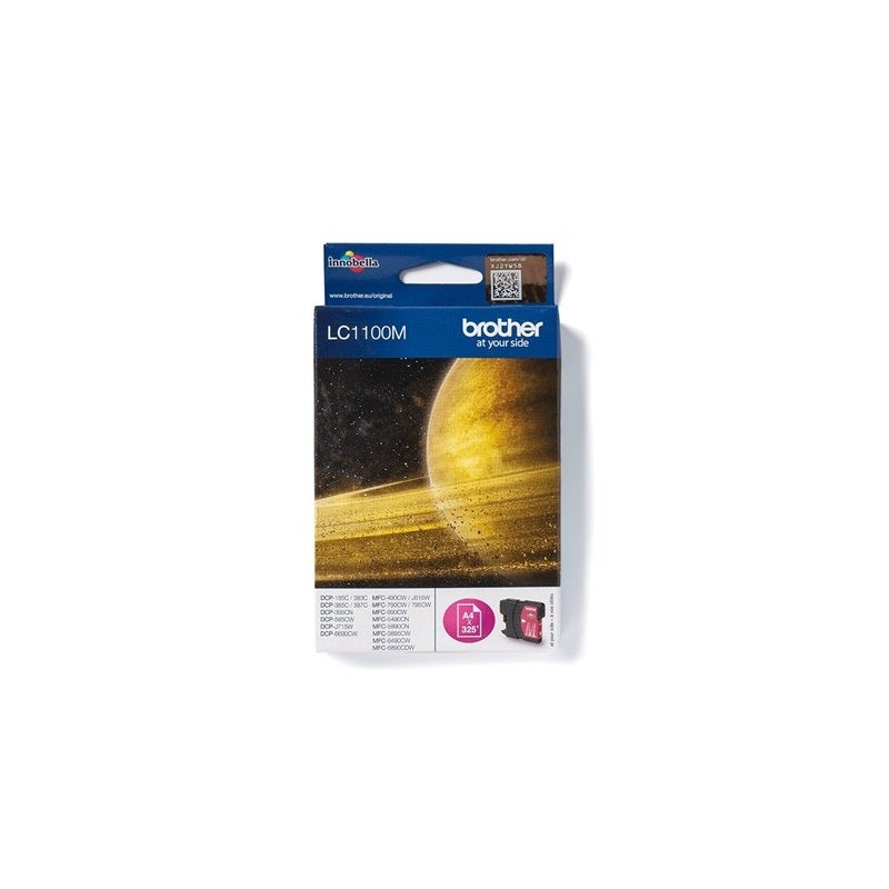 BROTHER LC1100M Tusz Brother LC1100M magenta 325str DCP395CN / DCP585CW / DCP6690CW