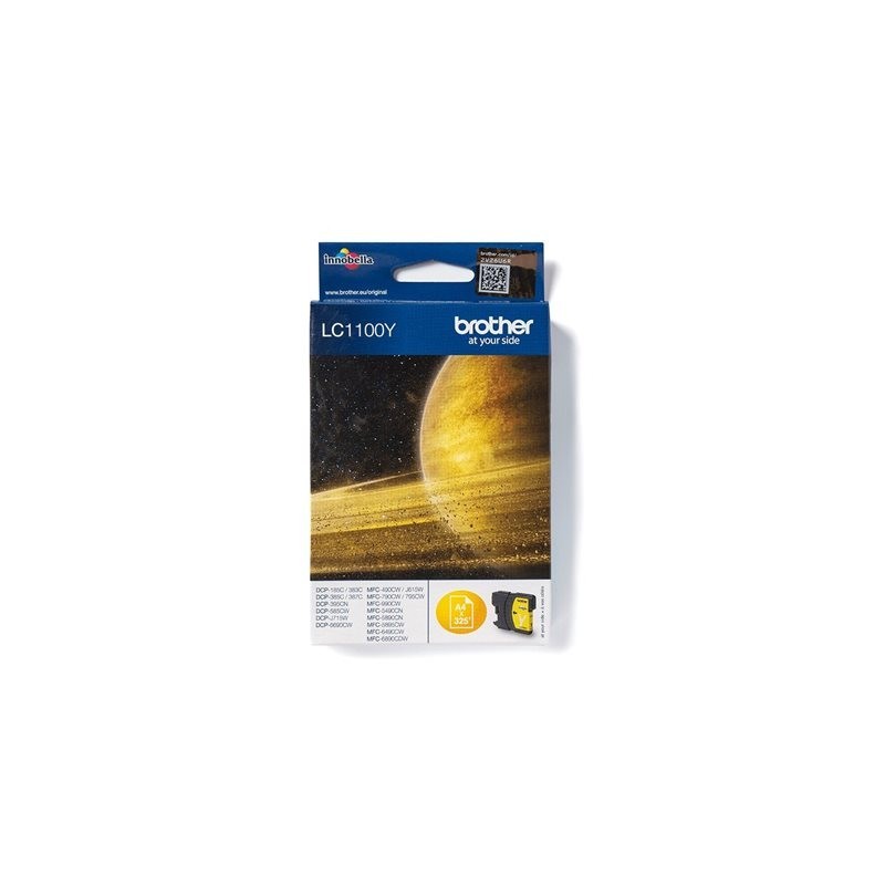 BROTHER LC1100Y Tusz Brother LC1100Y yellow 325str DCP395CN / DCP585CW / DCP6690CW