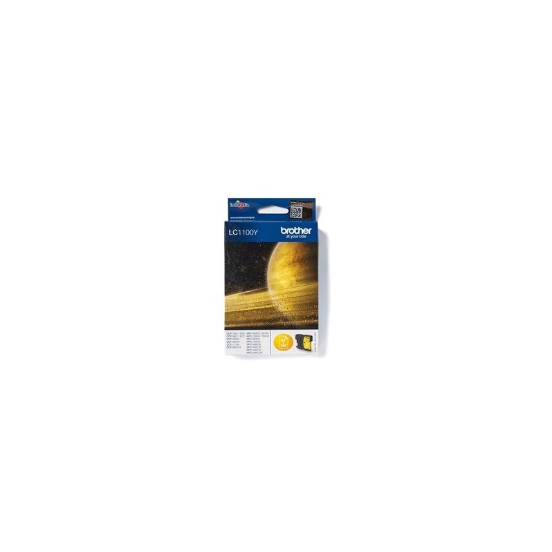 BROTHER LC1100Y Tusz Brother LC1100Y yellow 325str DCP395CN / DCP585CW / DCP6690CW
