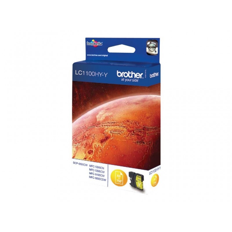 BROTHER LC1100HYY Tusz Brother LC1100HYY yellow 750str DCP6690CW