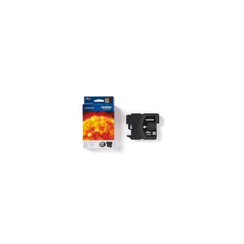 BROTHER LC980BK Tusz Brother LC980BK black 300str DCP145C / DCP165C / MFC250C / MFC290C