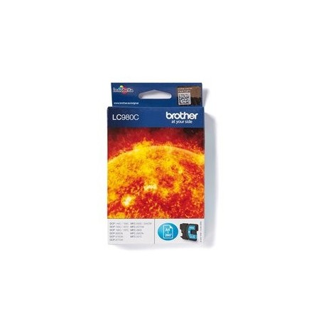 BROTHER LC980C Tusz Brother LC980C cyan 260str DCP145C / DCP165C / MFC250C / MFC290C