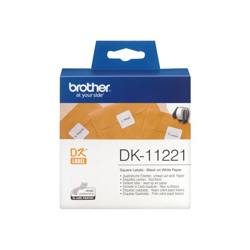 BROTHER DK11221 Taśma Brother Square Paper Label 23MM X 23MM X 1000